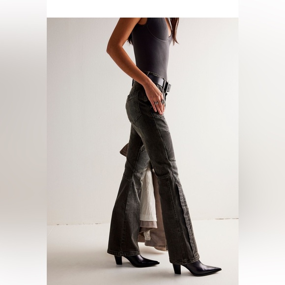 NWOT Free People Vector Moto Flare - Picture 9 of 11